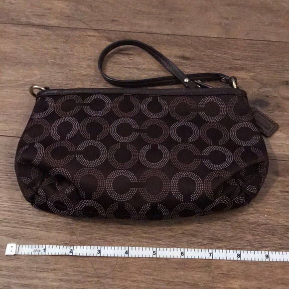 Coach Brown&Gold Wristlet - Picture 4 of 8